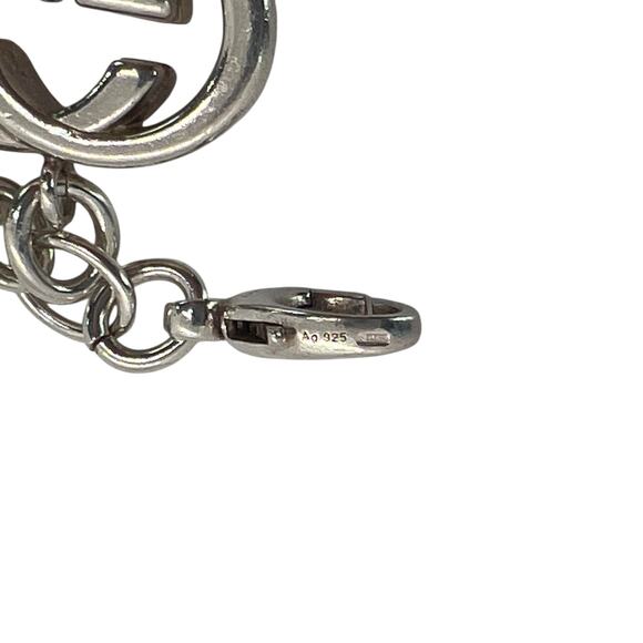 Gucci GG Sterling Silver Charm Bracelet - Picture 8 of 9